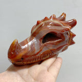 9 Pieces Carnelian Dragon Head Carving -Wholesale Crystals