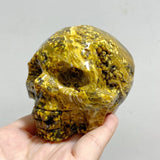9 Pieces Geode 6th Vein Ocean Jasper Skull Carving -Wholesale Crystals