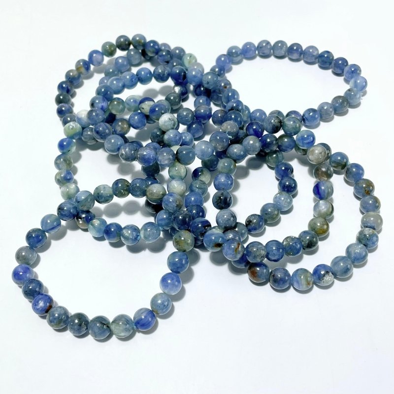 9 Pieces High Quality Blue Kyanite Bracelet - Wholesale Crystals