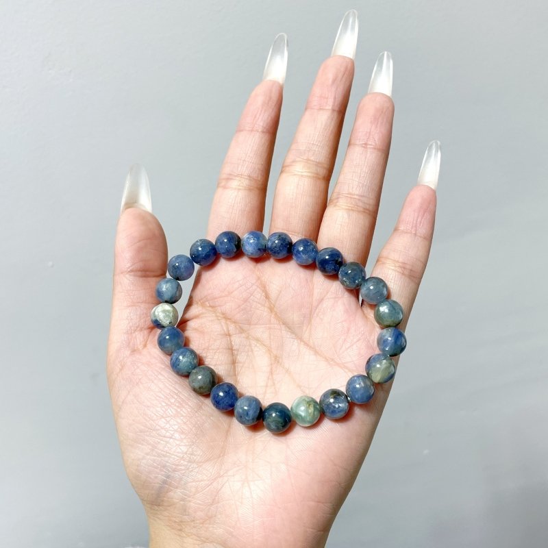 9 Pieces High Quality Blue Kyanite Bracelet - Wholesale Crystals