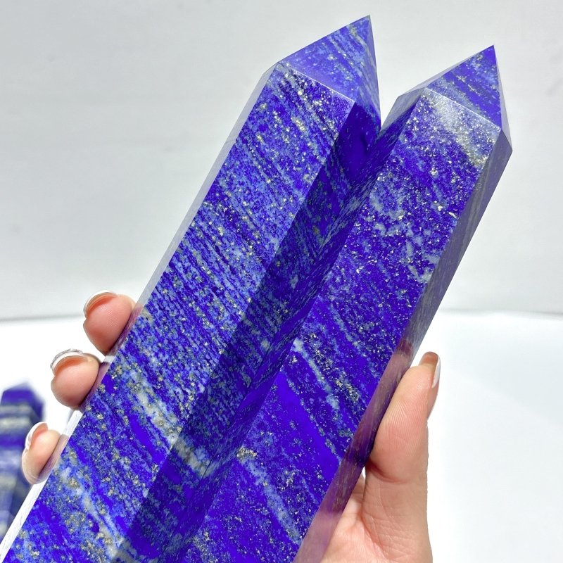 9 Pieces Large Lapis Lazuli Tower Point - Wholesale Crystals