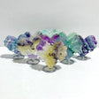 9 Pieces Rainbow Fluorite Heart With Stand - Wholesale Crystals