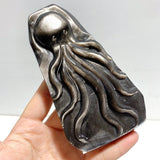 9 Pieces Silver Sheen Obsidian Sea Animals Carving - Wholesale Crystals