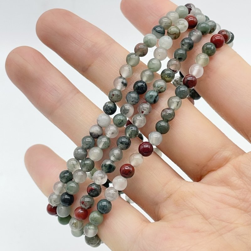 9 Types Mini Beads 4mm Bracelet Wholesale Africa Blood Stone Gold Sheen Obsidian Labradorite - Wholesale Crystals