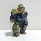 Unique Volcano Agate King Kong Ape Carving #9