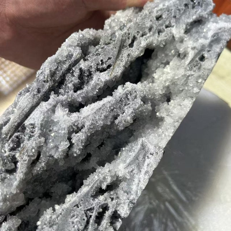9.4KG Clear Quartz Cluster Mixed Apophyllite Mineral Specimen (Sea Freight Only) -Wholesale Crystals