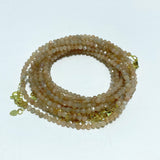 3MM Multi-Faceted Crystal Flash Bead Bracelets Necklace Wholesale Labradorite Sunstone Aquamarine