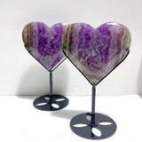 9 Pieces Amethyst Mixed Agate Heart With Stand