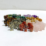10 Types Mini Angel Carving Rose Quartz Moss Agate