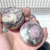 16 Pieces Pink Tourmaline Spheres Balls