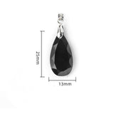 KS1691 - Cut Faceted Diamond Shape Crystal Pendant