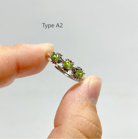 6 Types Peridot Cut Faceted Ring Wholesale