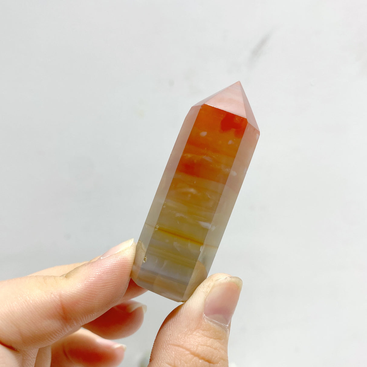 53 Pieces Stripe Agate Tower Points