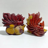 2 Pieces Mookaite Nine-tailed Fox Carving #5