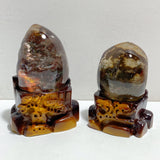 2 Pieces Beautiful Garden Quartz With Stand