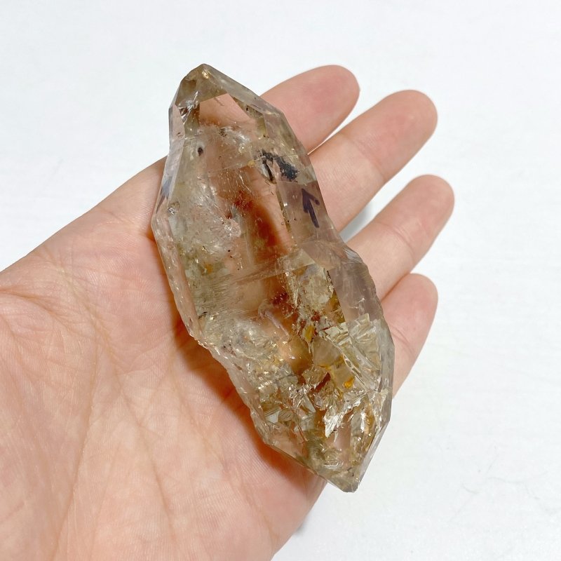 A95 Enhydro Crystal Moving Bubble Black Quicksand With Rainbow -Wholesale Crystals