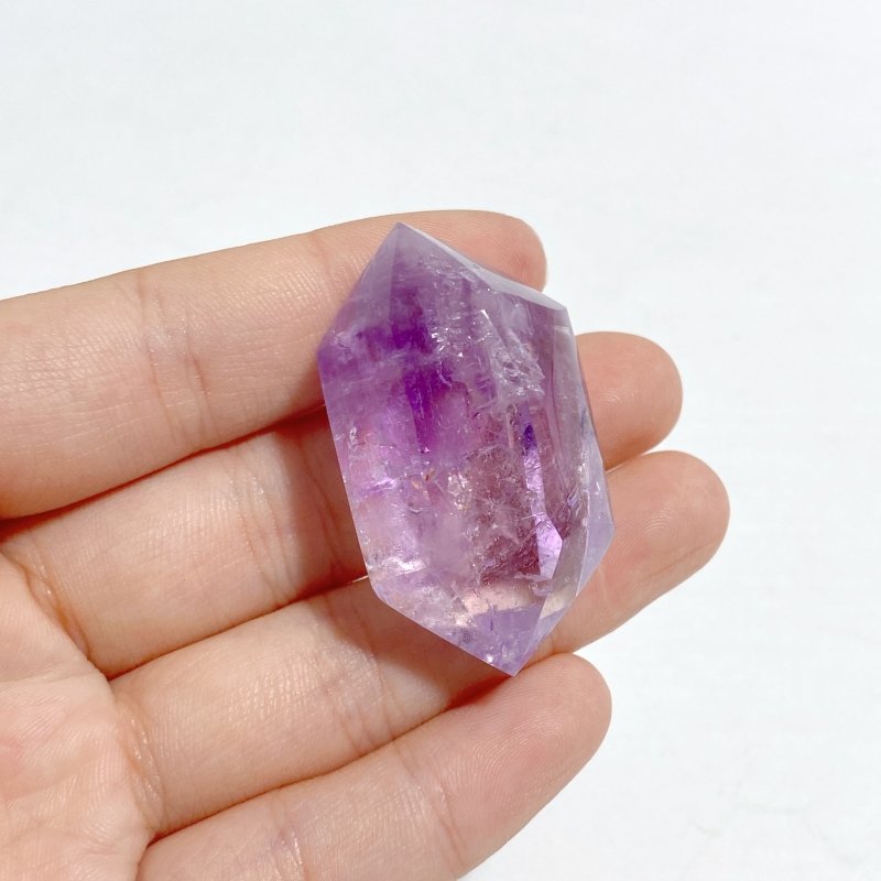 A97 Amethyst Double Point Enhydro Crystal -Wholesale Crystals
