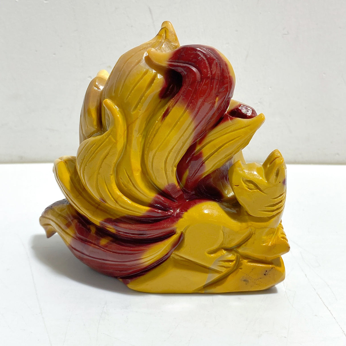 2 Pieces Mookaite Nine-tailed Fox Carving