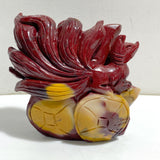 2 Pieces Mookaite Nine-tailed Fox Carving #5