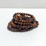 8MM Blue Mixed Gold Sandstone Bracelets Wholesale
