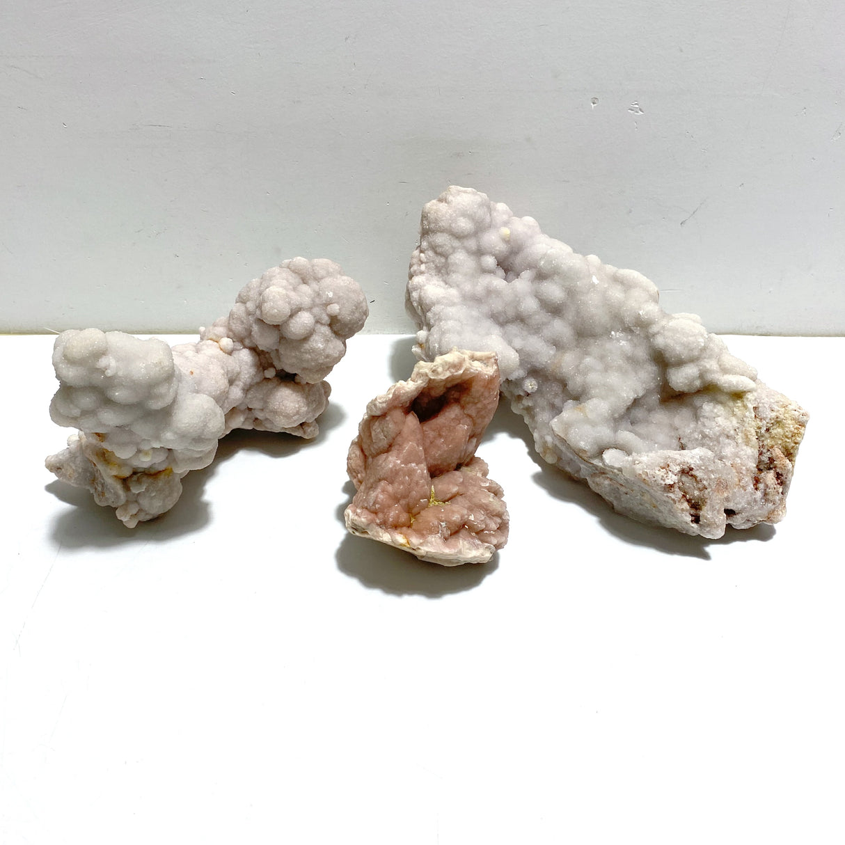3 Pieces White Calcite Specimen Home Decor