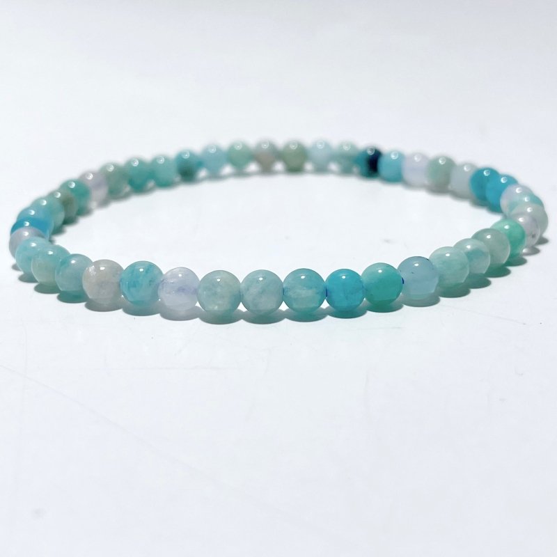 Amazonite Mixed Quartz Mini 4MM Beads Bracelet Wholesale - Wholesale Crystals