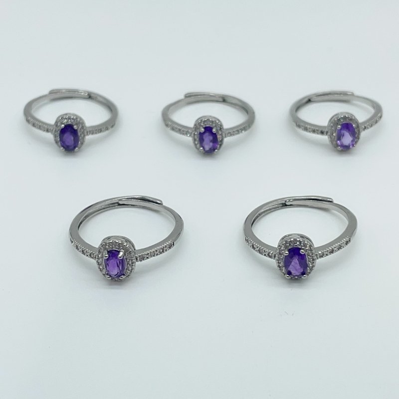Amethyst Cut Faceted Ring Wholesale - Wholesale Crystals