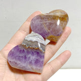 Amethyst Mixed Stripe Agate Heart Wholesale -Wholesale Crystals
