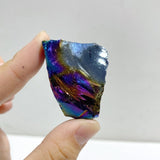 Aura Black Obsidian Raw Stone Wholesale -Wholesale Crystals