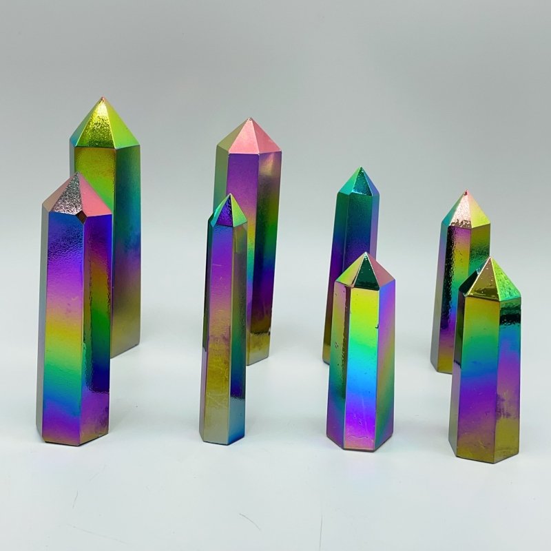 Aura Obsidian Tower Points Wholesale -Wholesale Crystals