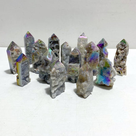 Aura Sphalerite Geode Four - sided Point Wholesale - Wholesale Crystals
