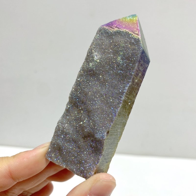 Aura Sphalerite Geode Four - sided Point Wholesale - Wholesale Crystals