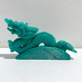 High Quality Amazonite Chinese Dragon Carving