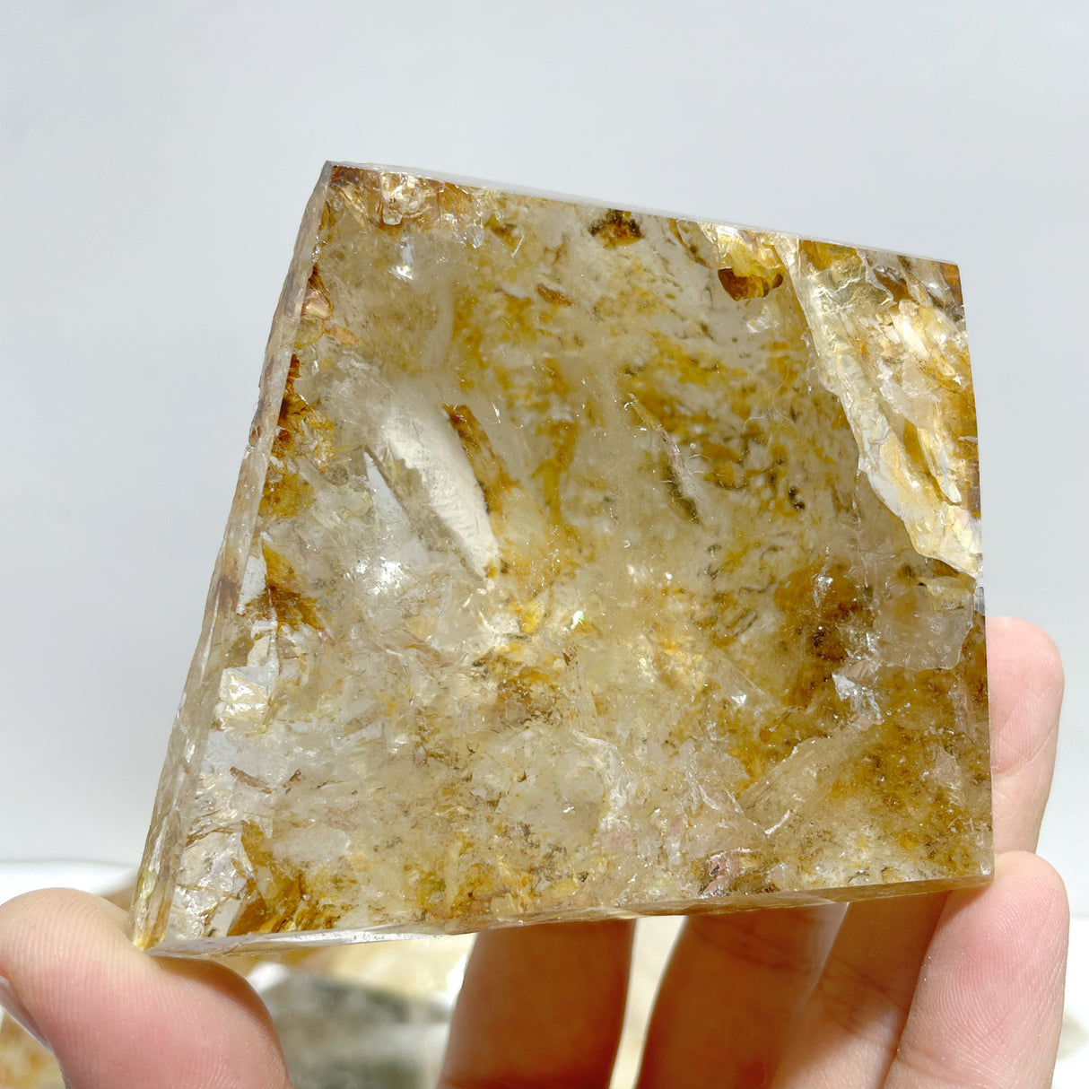 17 Pieces Golden Hematoid Quartz Free Form