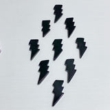 Black Obsidian & Lepidolite Lightning Carving Wholesale