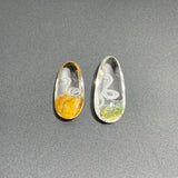 2 Pieces Snake Garden Quartz Inner Scene Carving