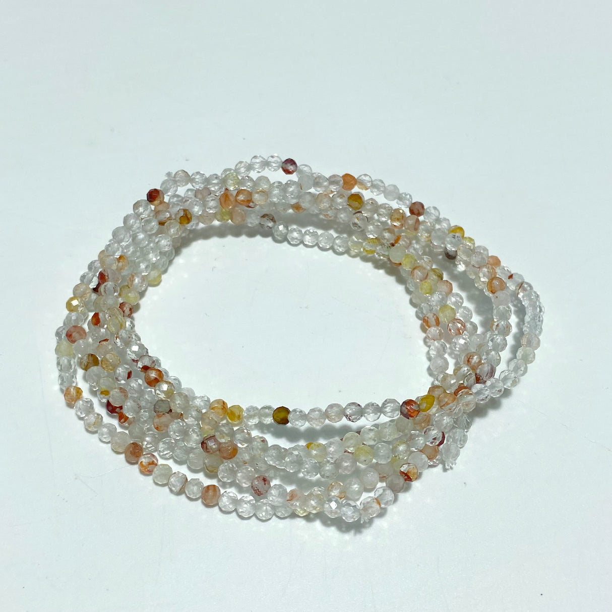3MM Multi-Faceted Crystal Flash Bead Bracelets Necklace Wholesale Labradorite Sunstone Aquamarine
