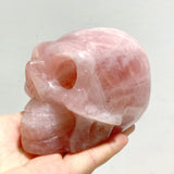 6 Pieces Rose Quartz Skull Carving