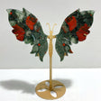 Beautiful Africa Blood Stone Butterfly Wing Carving With Stand - Wholesale Crystals
