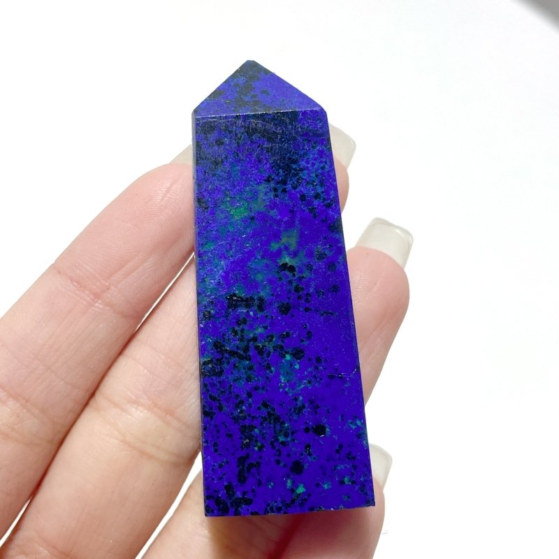 Beautiful Azurite mixed Malachite Point Tower Wholesale - Wholesale Crystals