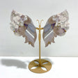 Beautiful Black Sakura Flower Agate Butterfly Wing Carving With Stand - Wholesale Crystals