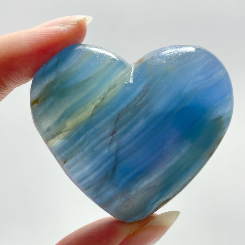 Beautiful Blue Onyx Heart Wholesale - Wholesale Crystals