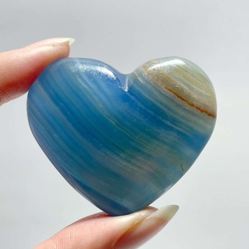 Beautiful Blue Onyx Heart Wholesale - Wholesale Crystals