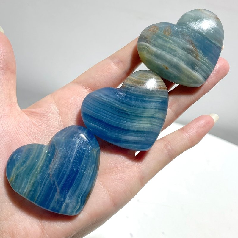 Beautiful Blue Onyx Heart Wholesale - Wholesale Crystals