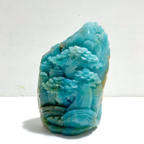 Beautiful Caribbean Calcite Landscape Pavilion Carving 1 - Wholesale Crystals
