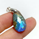 Beautiful Cut Faceted Labradorite Waterdrop Pendants Wholesale - Wholesale Crystals