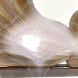 Beautiful Geode Druzy Agate Nine - tailed Fox Carving 5 - Wholesale Crystals