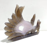 Beautiful Geode Druzy Agate Nine - tailed Fox Carving 5 - Wholesale Crystals