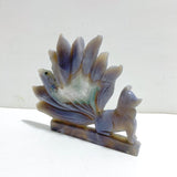Beautiful Geode Druzy Agate Nine - tailed Fox Carving 8 - Wholesale Crystals
