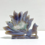 Beautiful Geode Druzy Agate Nine - tailed Fox Carving 8 - Wholesale Crystals